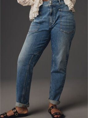 Anthropologie Pilcro Wanderer Mid-Rise Relaxed Jeans